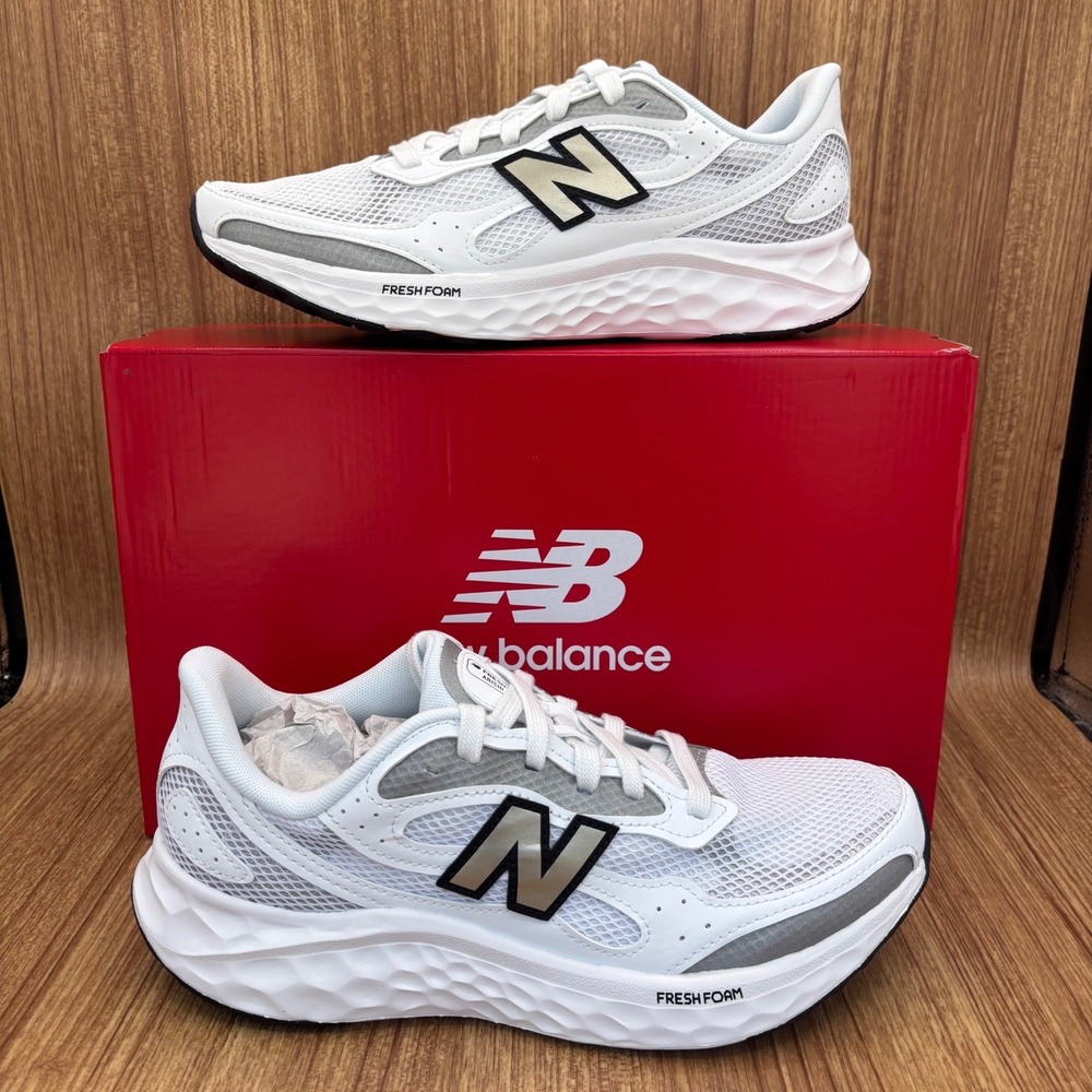 New Balance Fresh Foam Arishi v4 Tiralux Women 10 White Grey WARISTT4 Run NEW